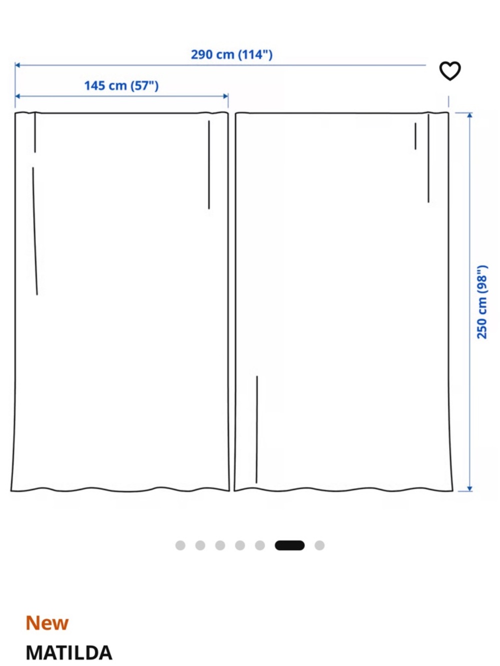 IKEA Matilda Sheer White Curtain Panel Pairs (6 individual panels, 3 pairs) - Picture 5 of 8